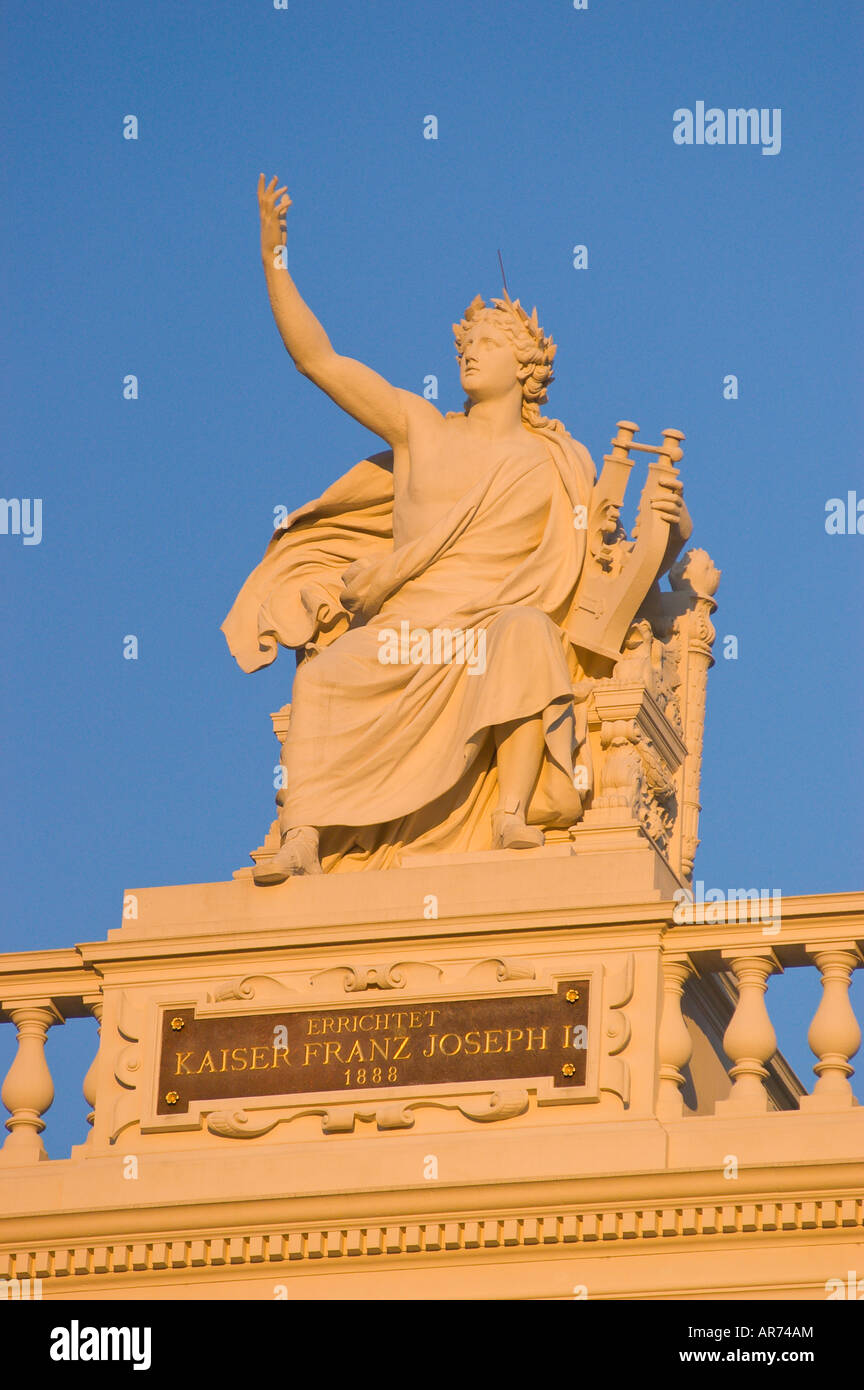VIENNA-AUSTRIA-Statue von Kaiser Franz Joseph ich Stockfoto