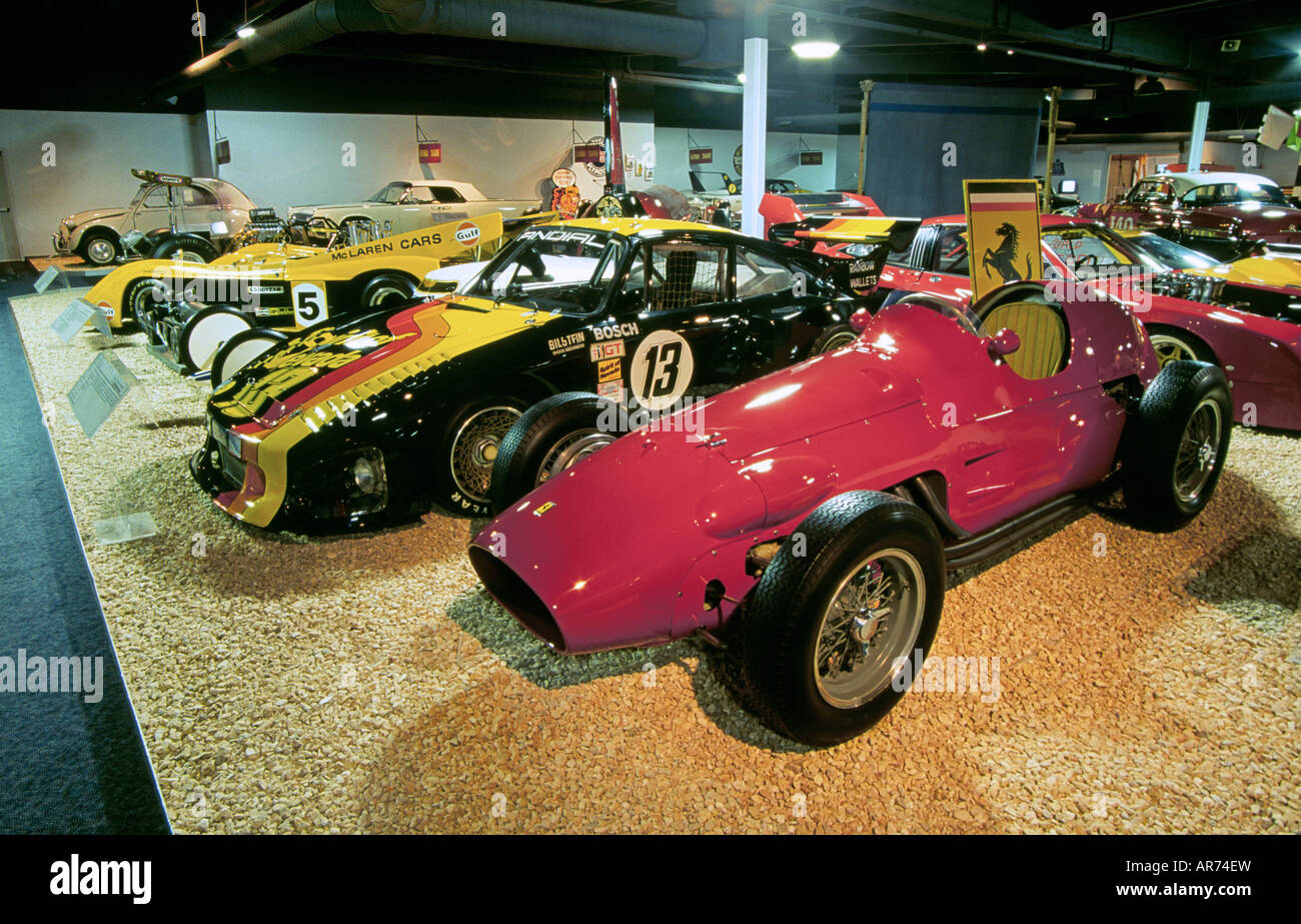 Rennwagen und Sportwagen in das National-Auto-Automobil-Museum in der Innenstadt von Reno Nevada Stockfoto