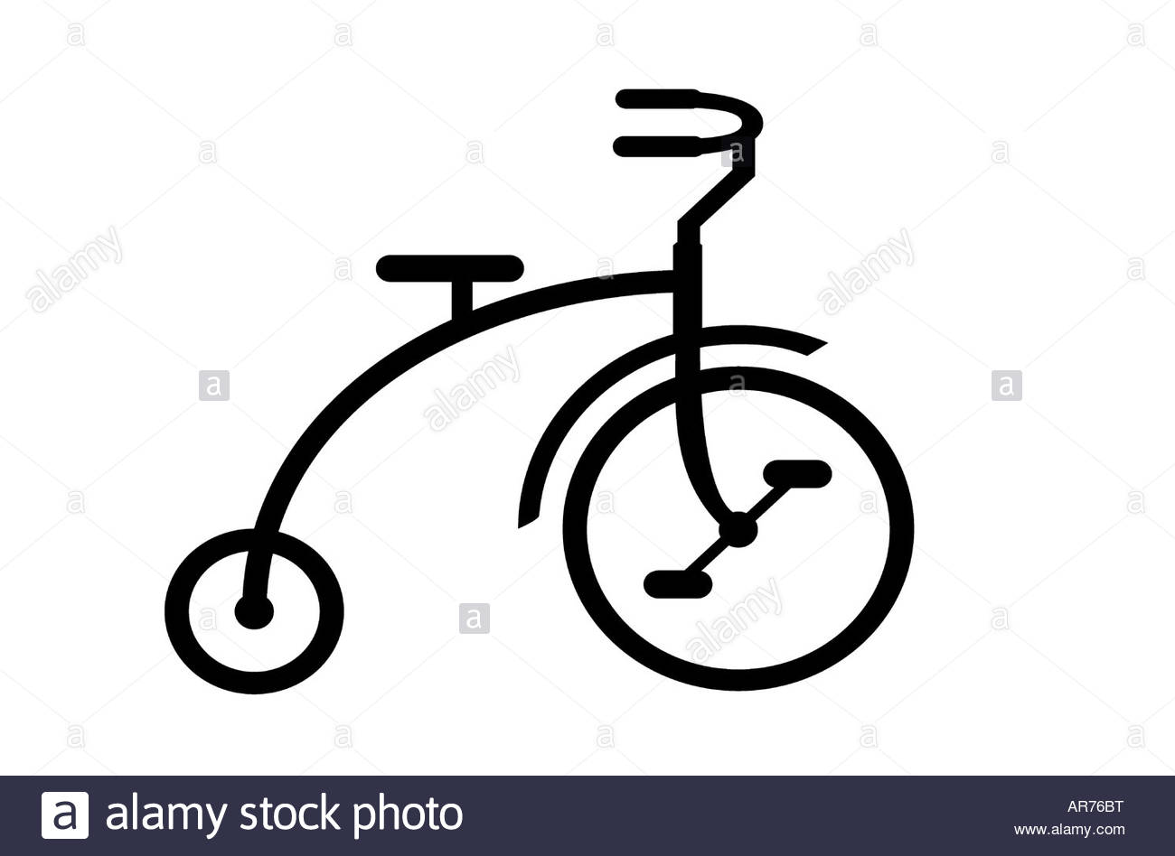 Penny Farthing Abbildung Stockfoto