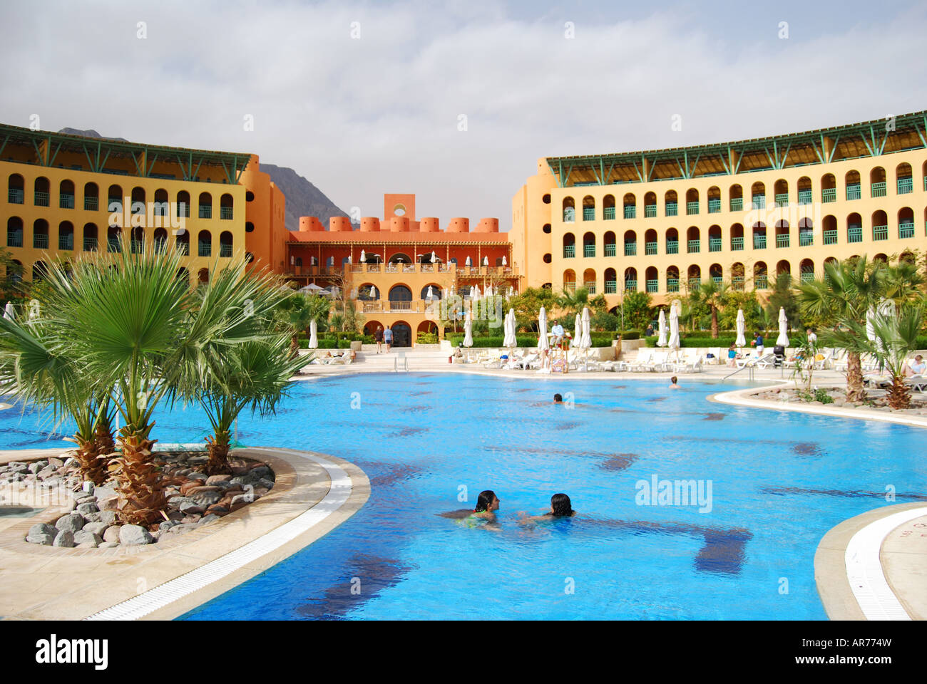 Freibäder, InterContinental Taba Heights, Taba Heights, Sinai-Halbinsel, Ägypten Stockfoto