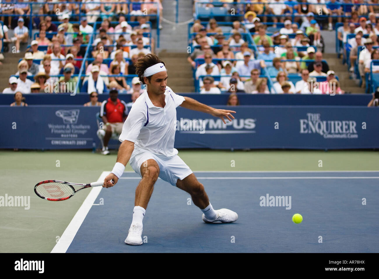 Roger Federer (SUI) spielt die Cincinnati Western & Süden ATP Masters-Turnier, Cincinnati Ohio. Stockfoto
