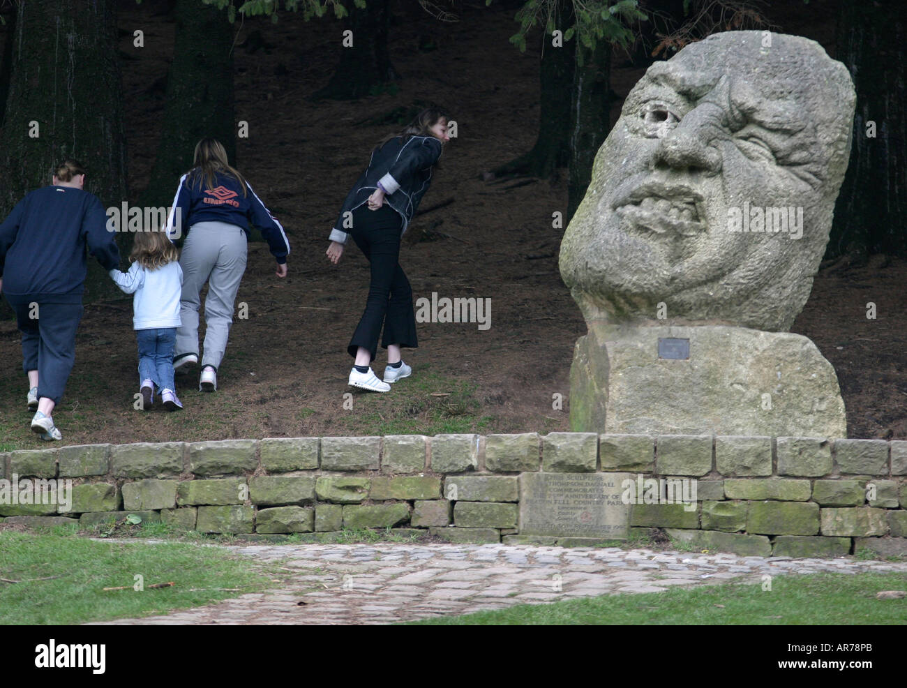 Thompson Dagnall Skulptur Beacon fiel Landschaftspark Stockfoto