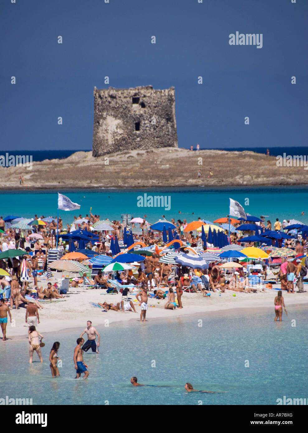 La Torre della Pelosa in Stintino in Sardinien Italien 2007 Stockfoto