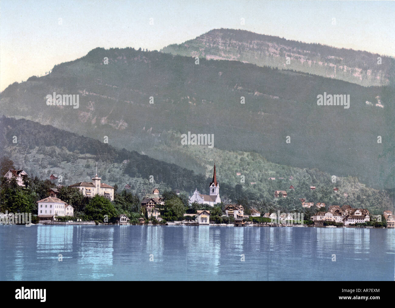 Weggis, Rigi, Schweiz Stockfoto