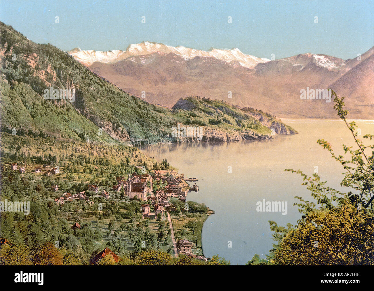 Vitznau, Vierwaldstättersee, Schweiz Stockfoto