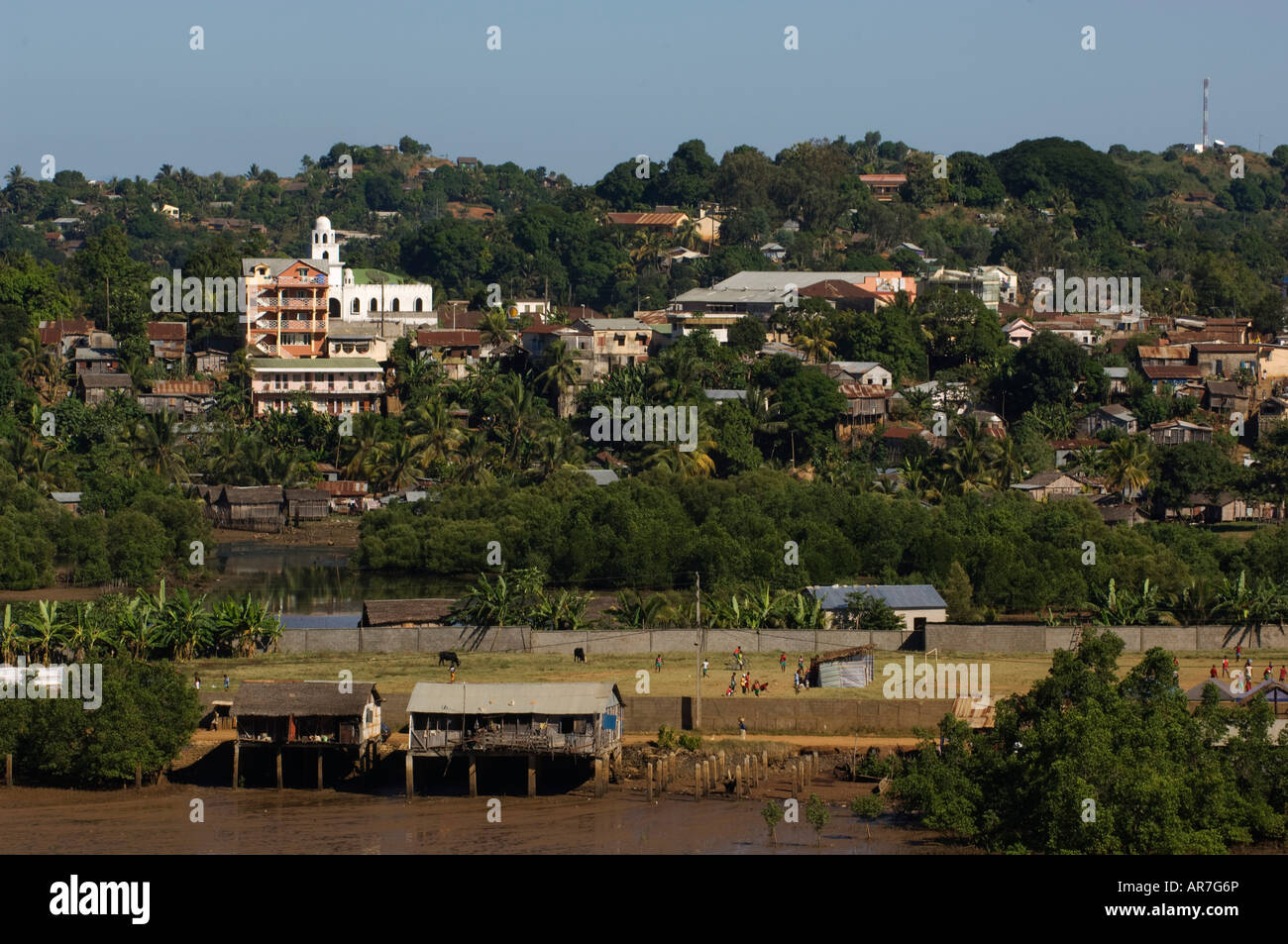 Hell-Ville, neugierig zu sein, Madagaskar Stockfoto