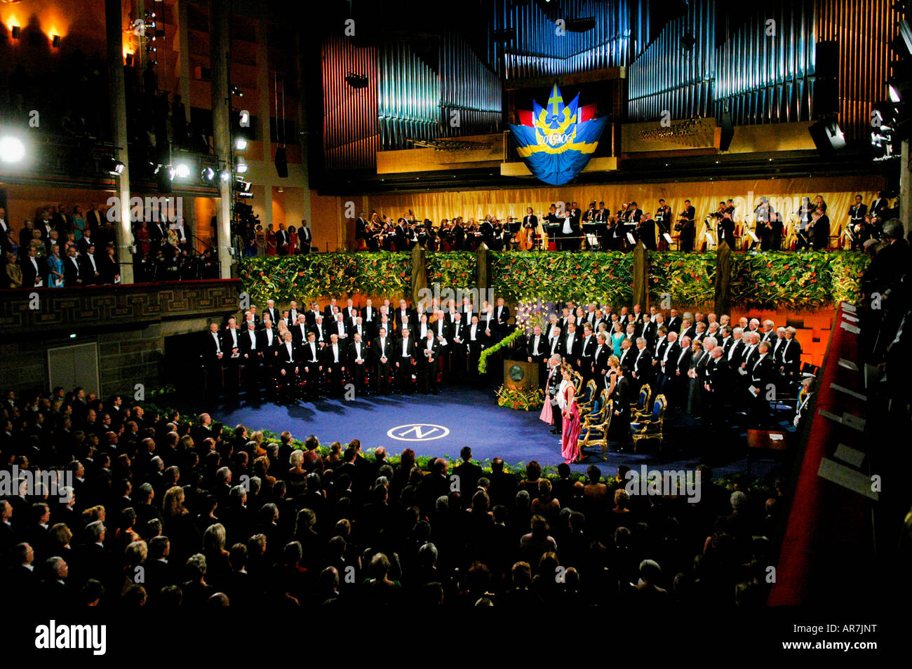 Die Nobelpreisverleihung 2006 im Konzerthaus Stockholm in Schweden Stockfoto