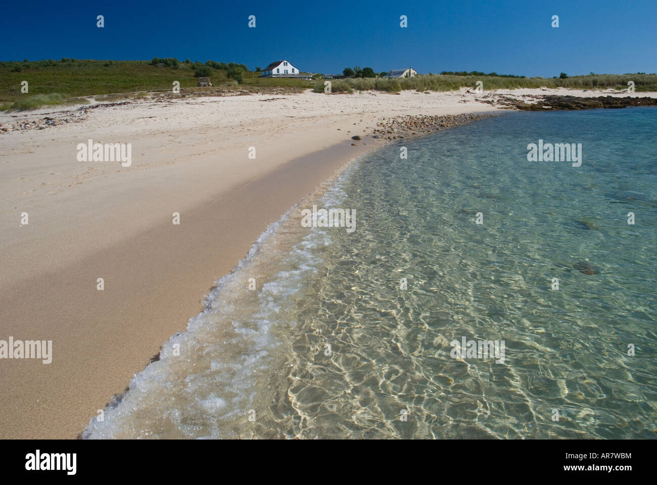 Einsamen Strand auf der Insel Gugh in den Scilly Isles England UK Stockfoto