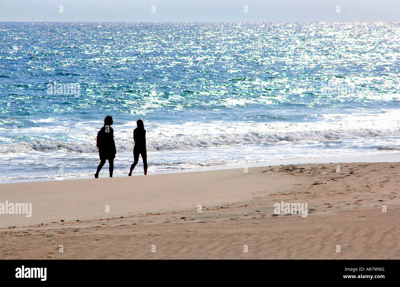 Paar am Strand Stockfoto