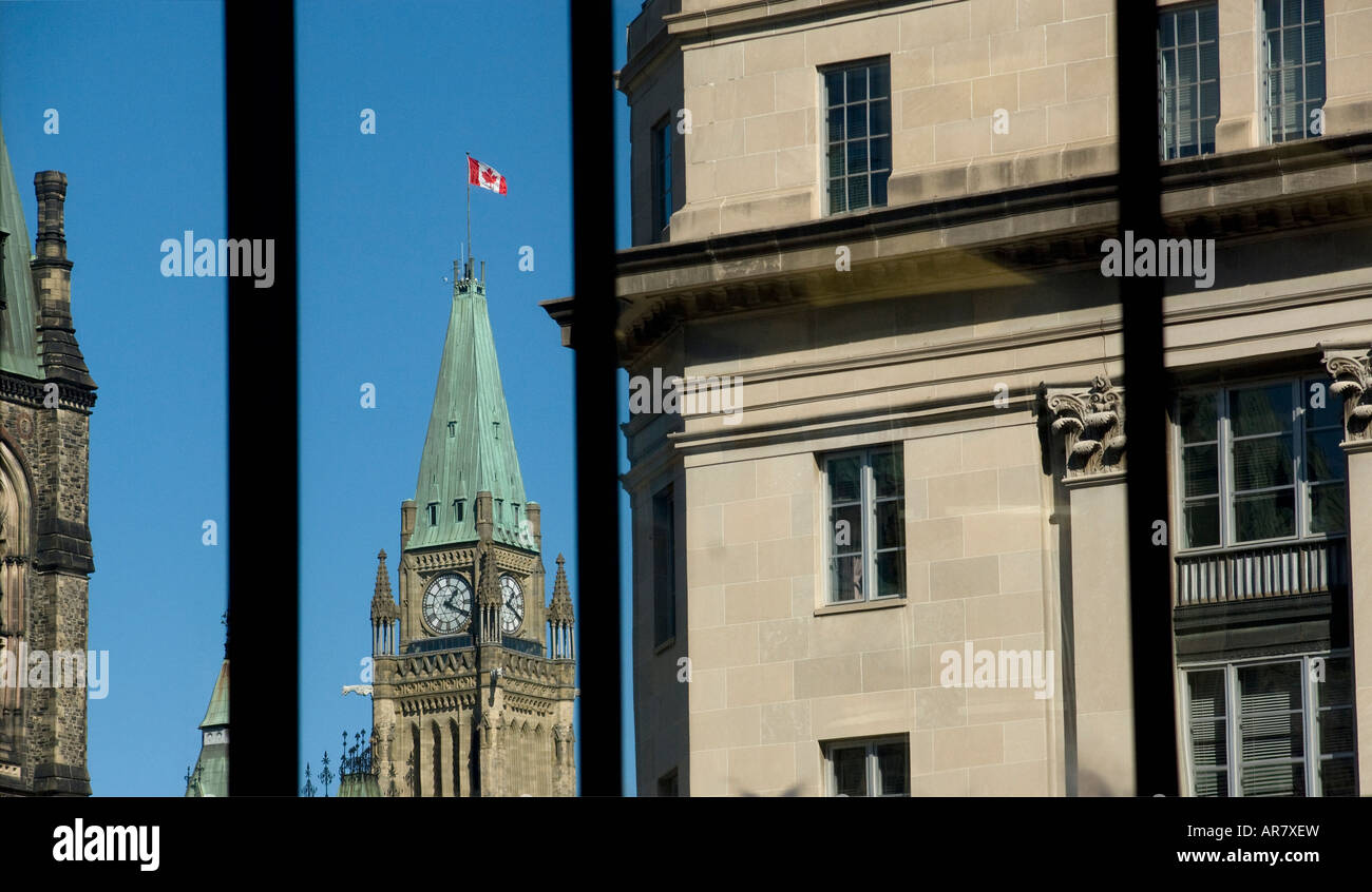 Ottawas Peace Tower, Kanada. Stockfoto