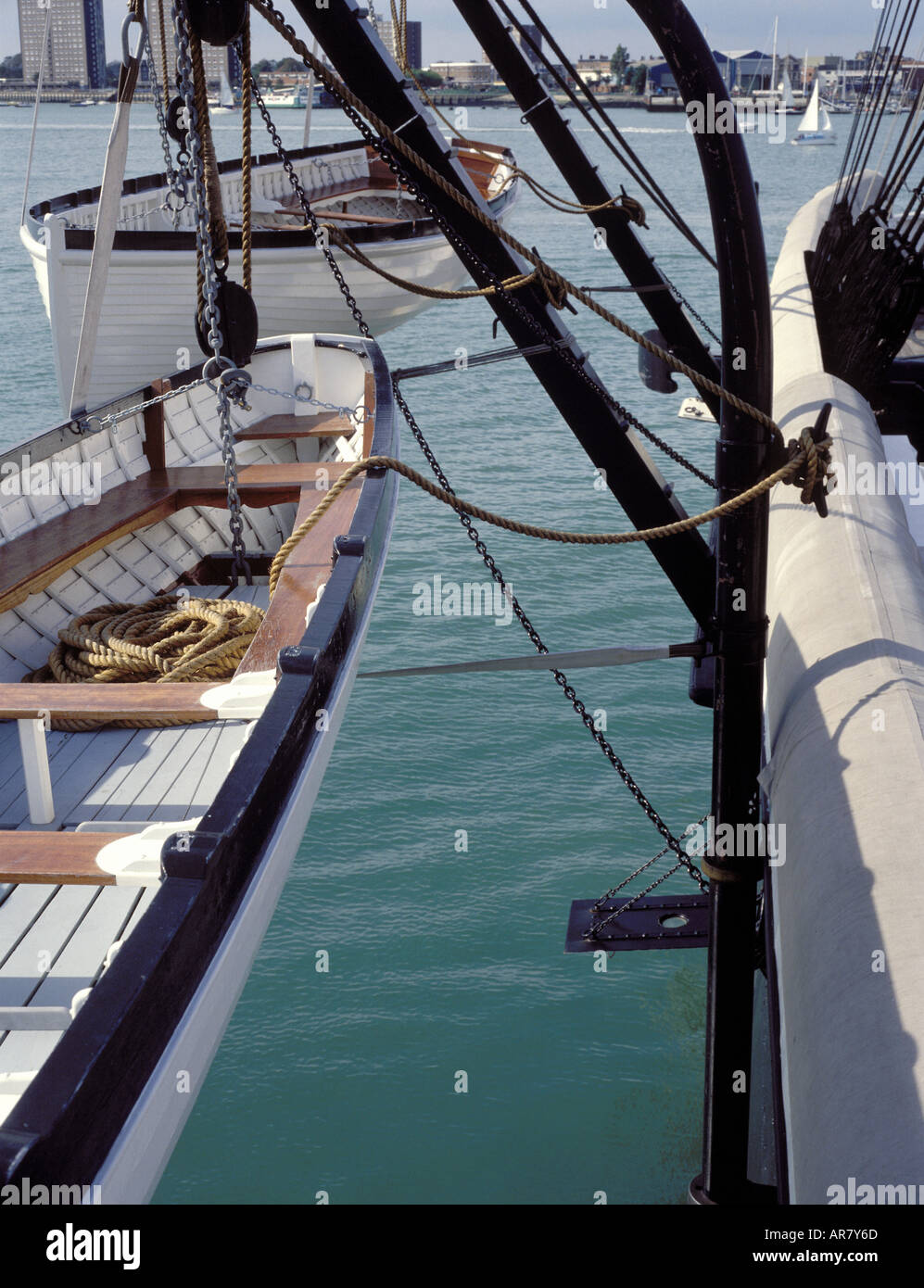 HMS Warrior Iron Clad Kriegsschiff 1860 Stockfoto