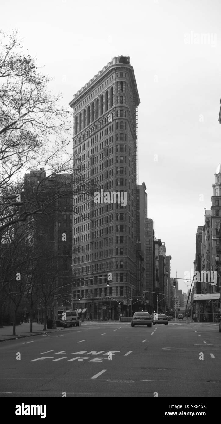 Das Flatiron Gebäude in New York City. Stockfoto