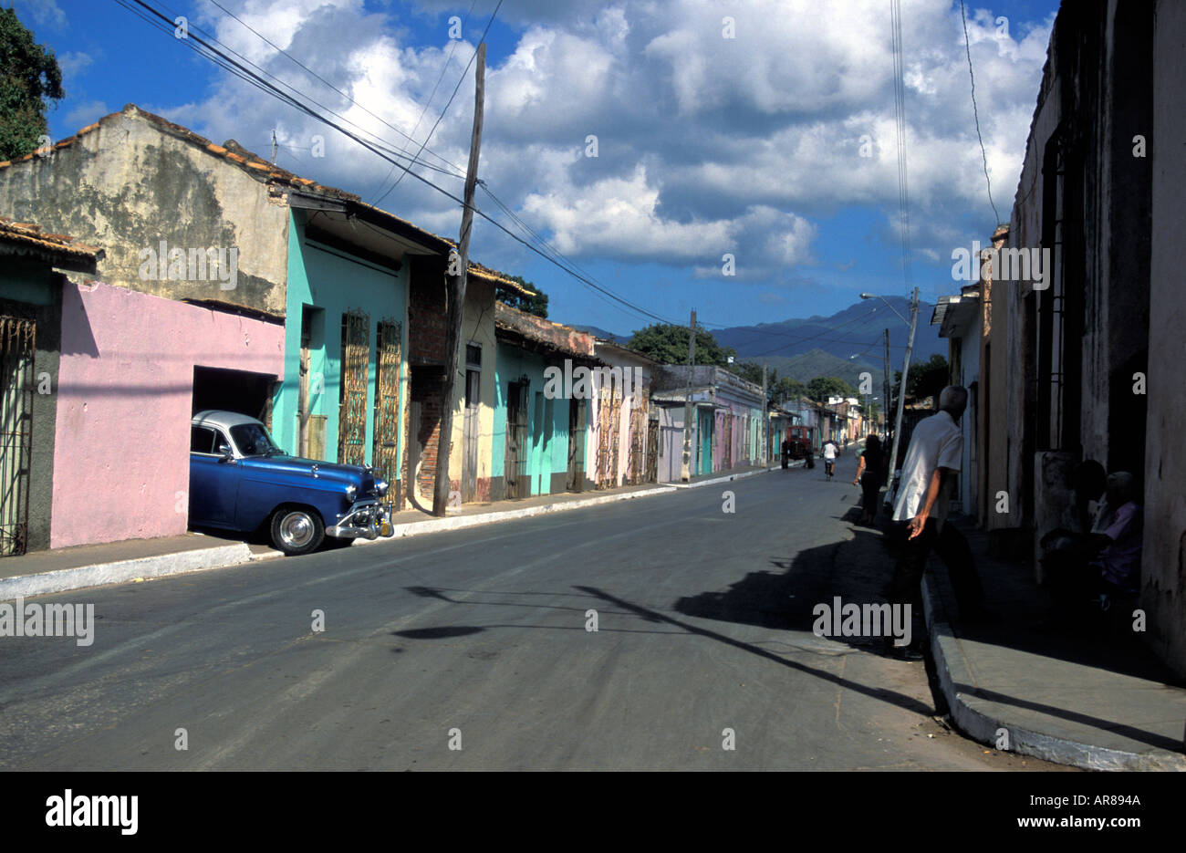 Trinidad-Straße Stockfoto