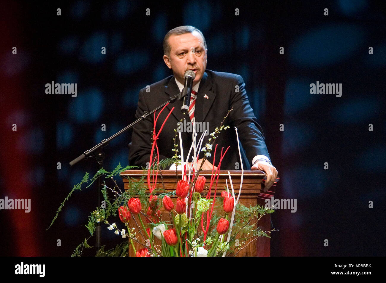 Der türkische Ministerpräsident Recep Tayyip Erdogan Stockfoto