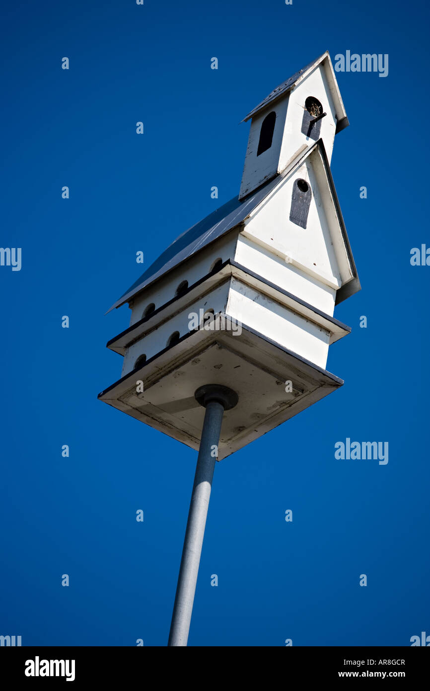 Vogelhaus, das aussieht wie eine Kirche mit einem Kirchturm in South Carolina Stockfoto