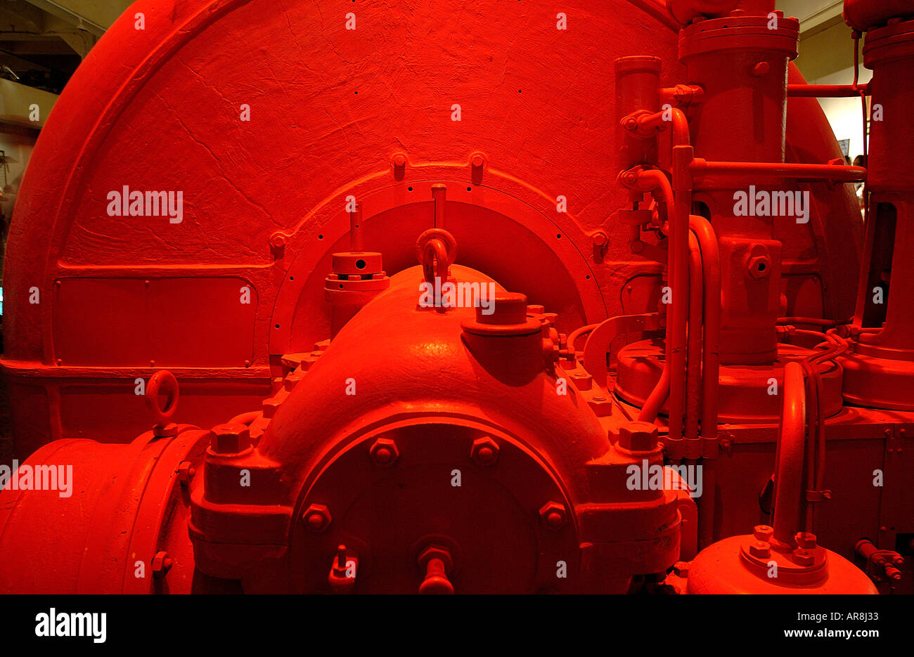 Altgerät Generator im Kraftwerk Tel Aviv Israel Stockfoto