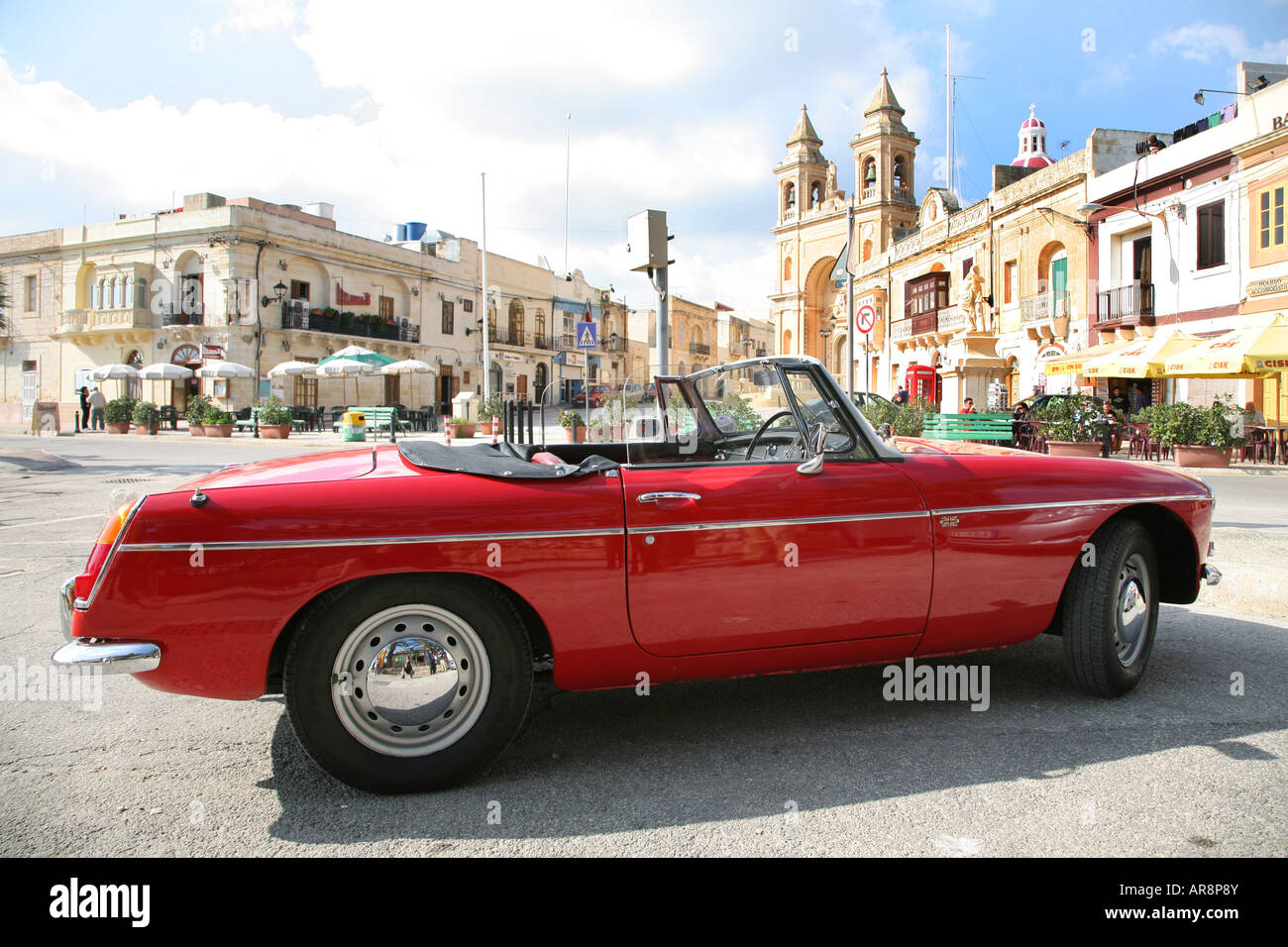 MG Oldtimer in Malta Stockfoto