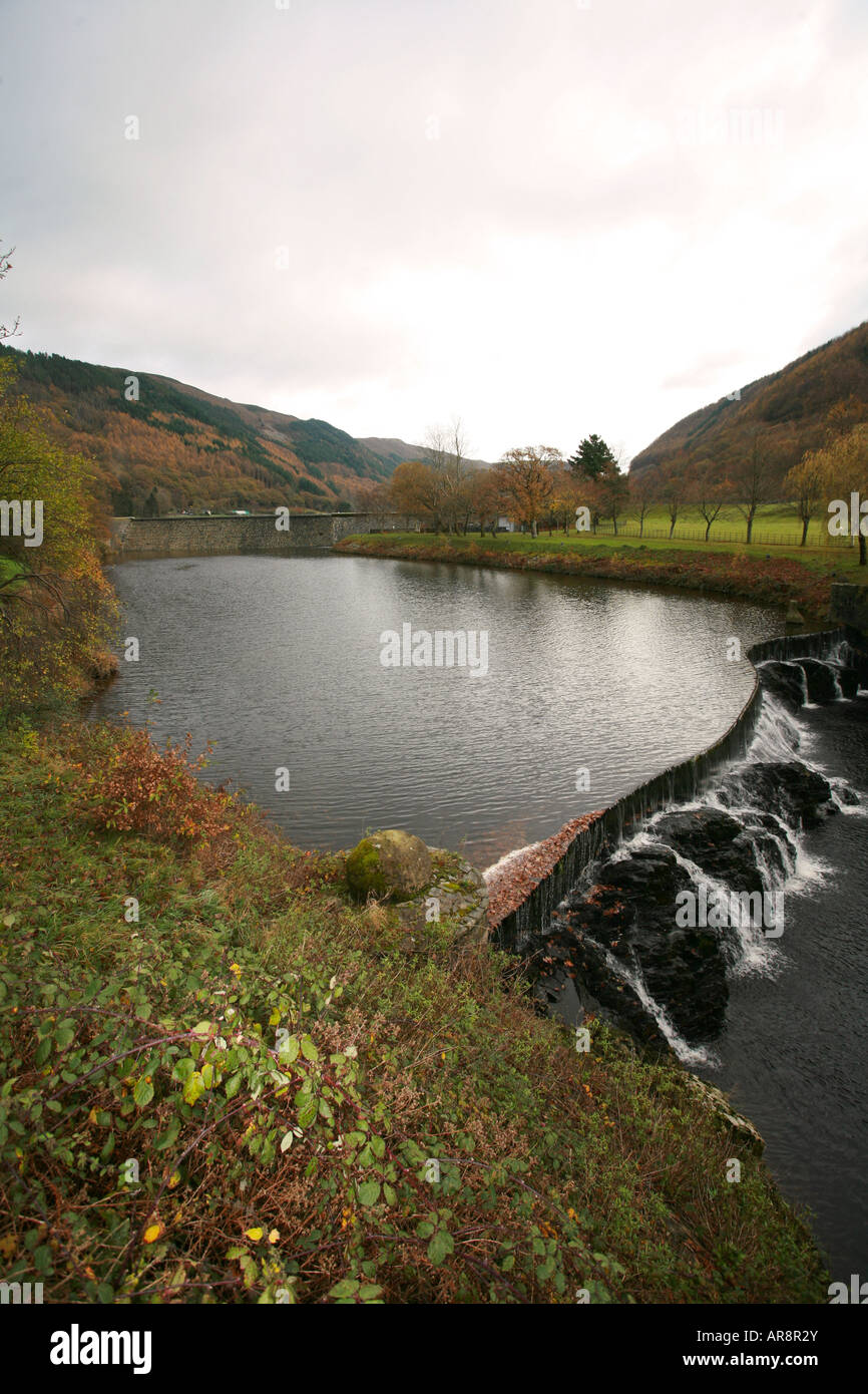 Rheidol Hydro Elektro Kraftwerk dam und Wasser gefüllten Seen in der Nähe von Aberystwyth West Wales UK Stockfoto