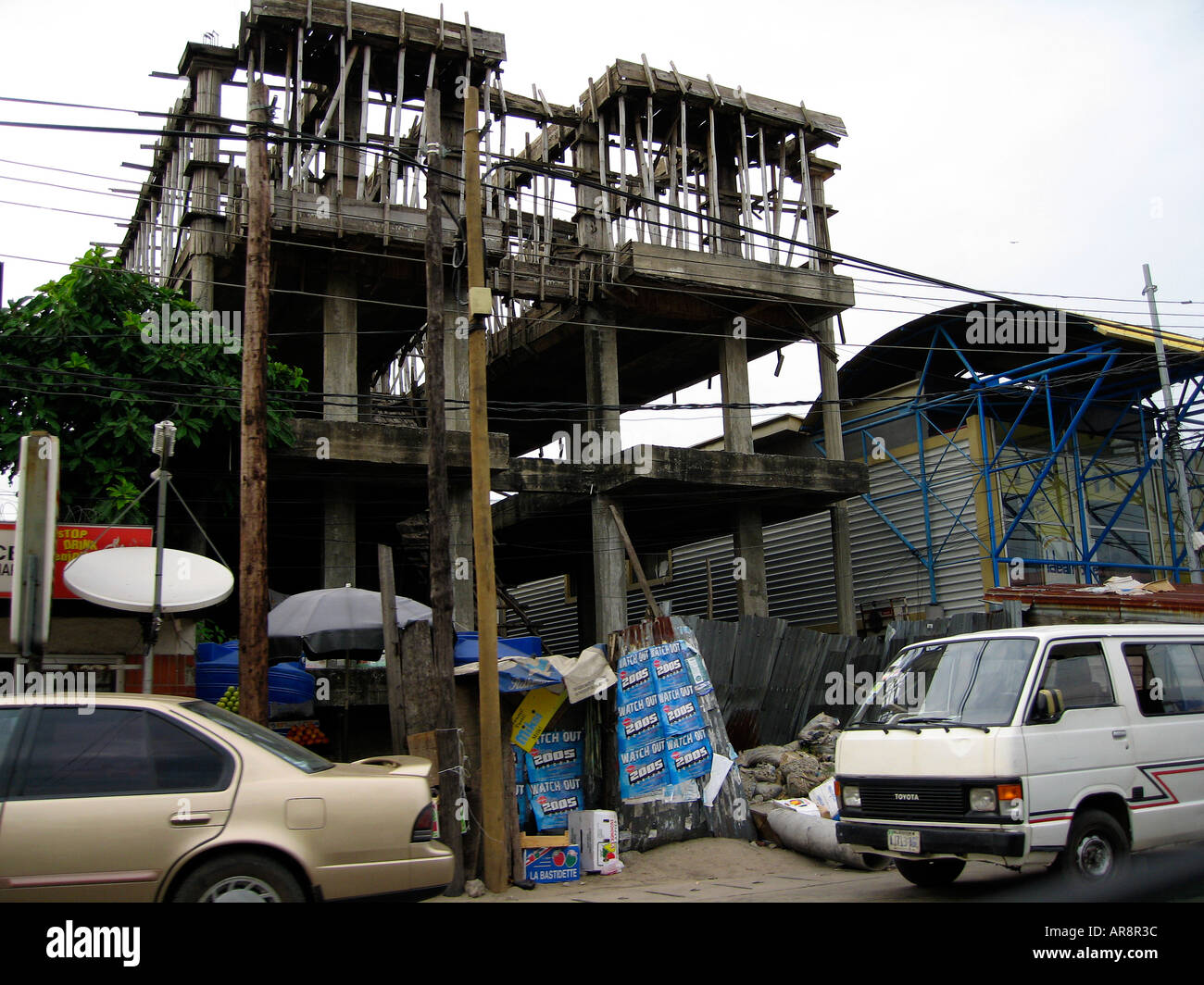 Gebäude im Bau, Lagos, Nigeria Stockfoto