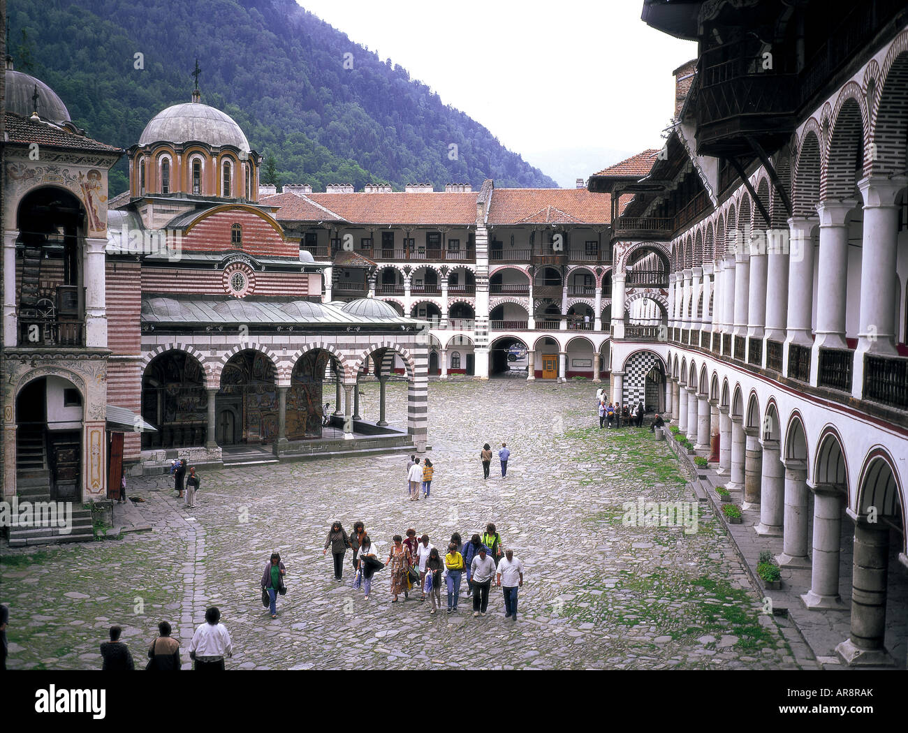 Rila Kloster, Bulgarien. Stockfoto