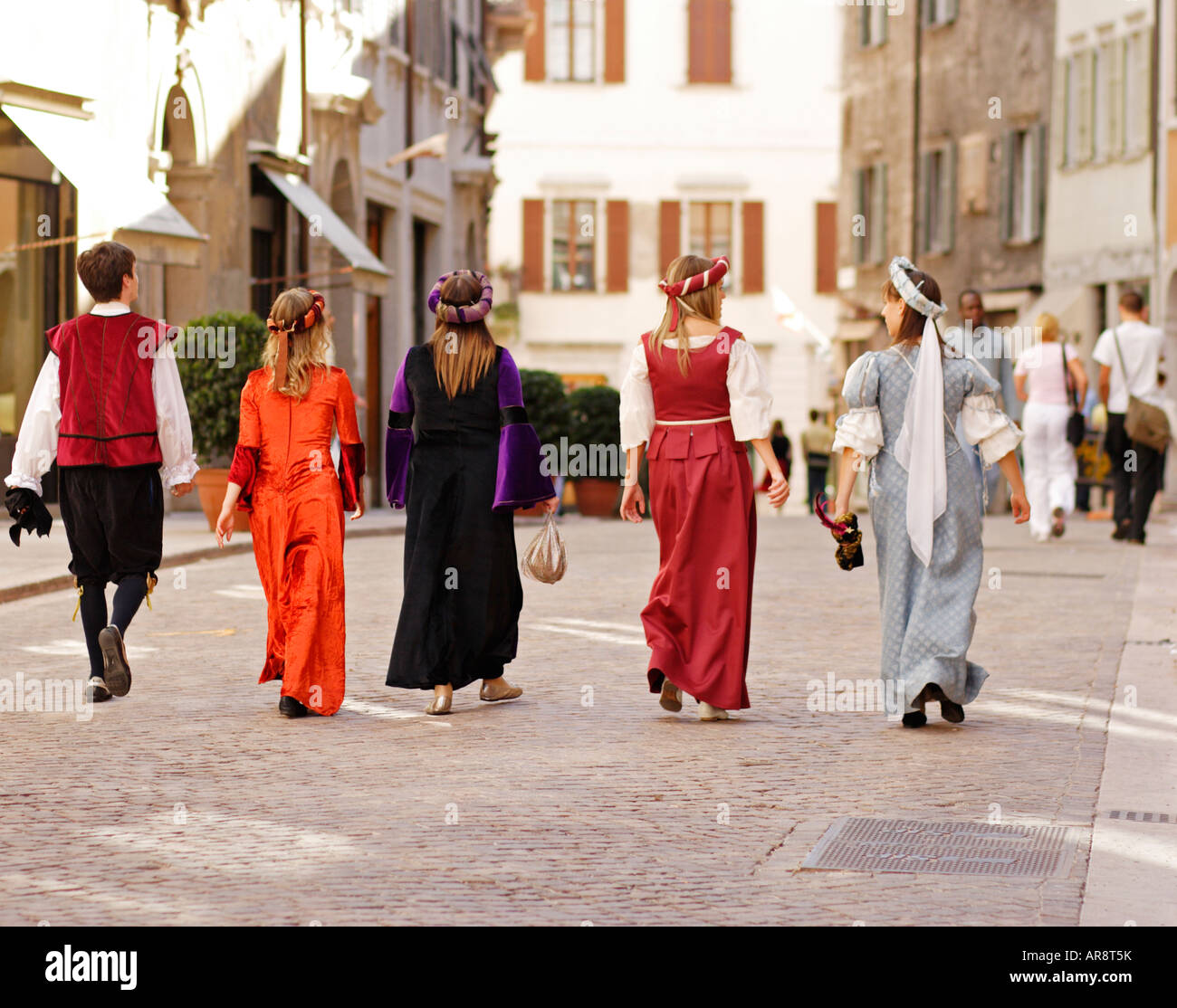 Während Festivals in Trento, Italien Stockfoto