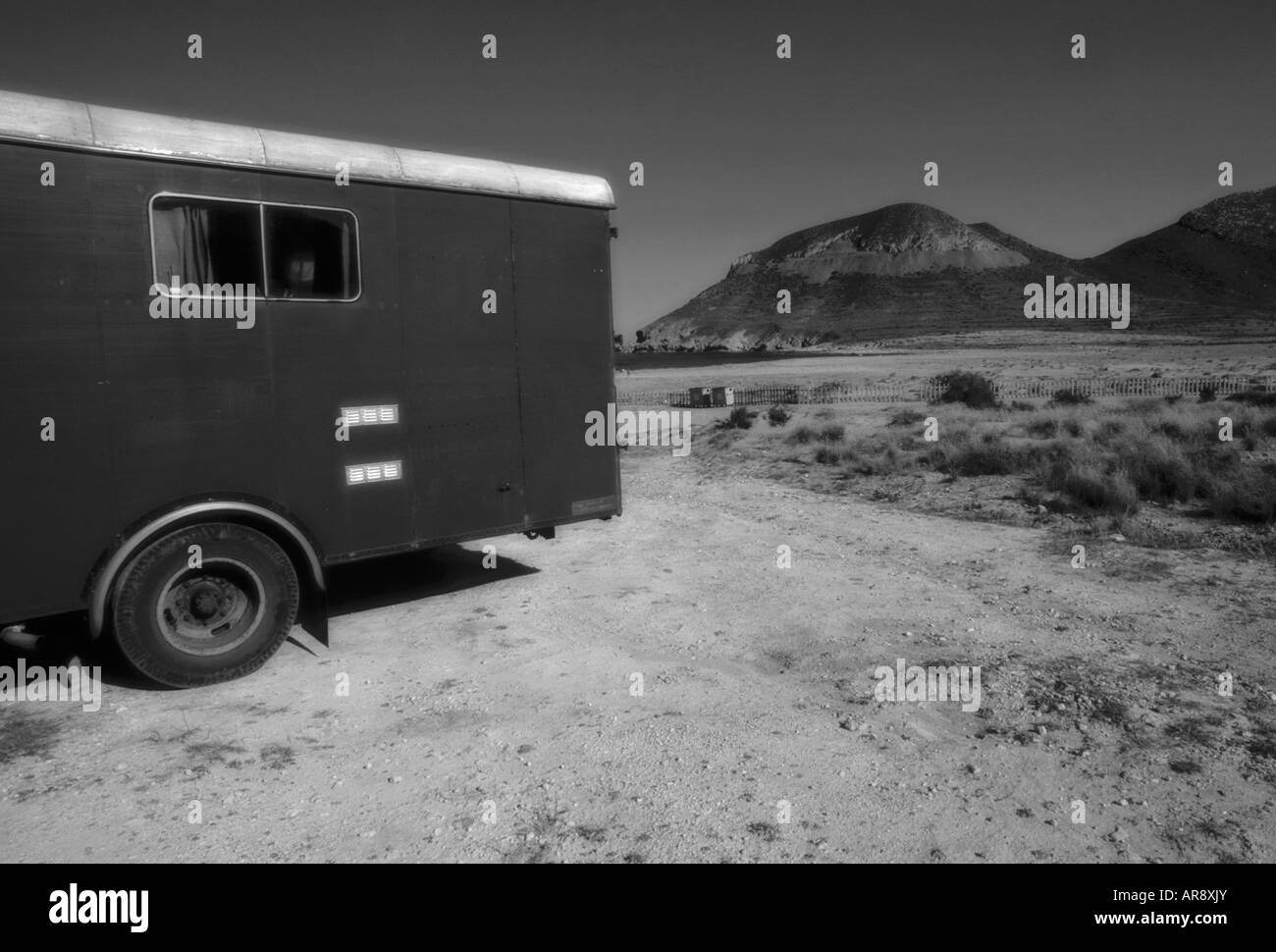 verlassenen Campingplatz Stockfoto