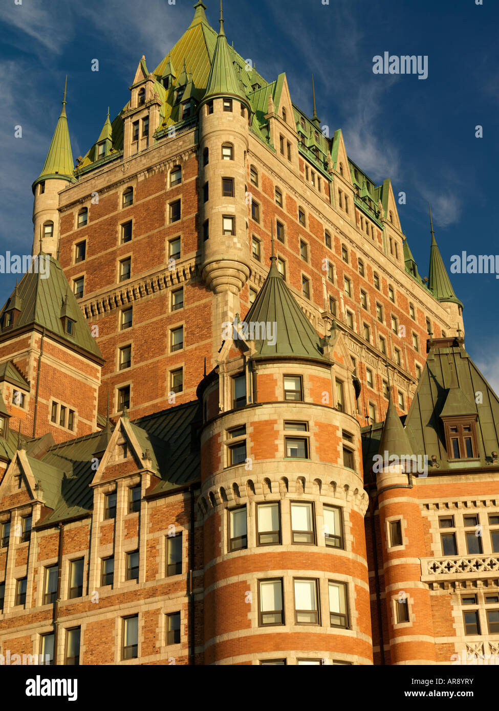 Kanada Quebec Quebec City Chateau Frontenac Stockfoto