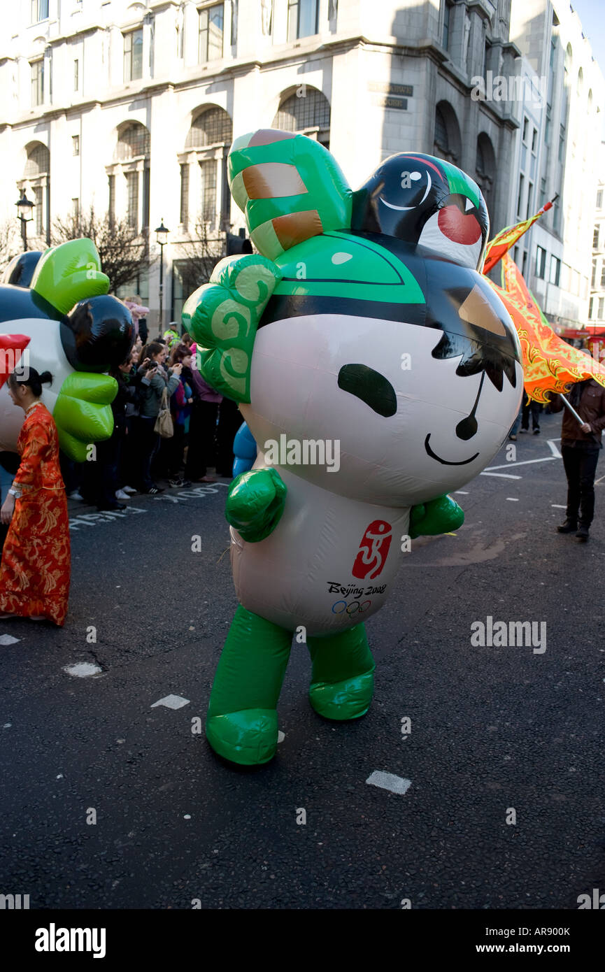 Chinesisches Neujahrsfeiern den Strang London 2008 Stockfoto