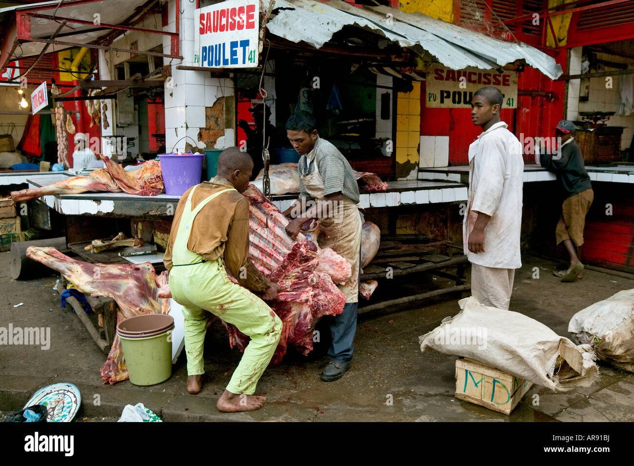 ZOMA MARKT - ANTANANARIVO - MADAGASKAR - AFRIKA Stockfoto