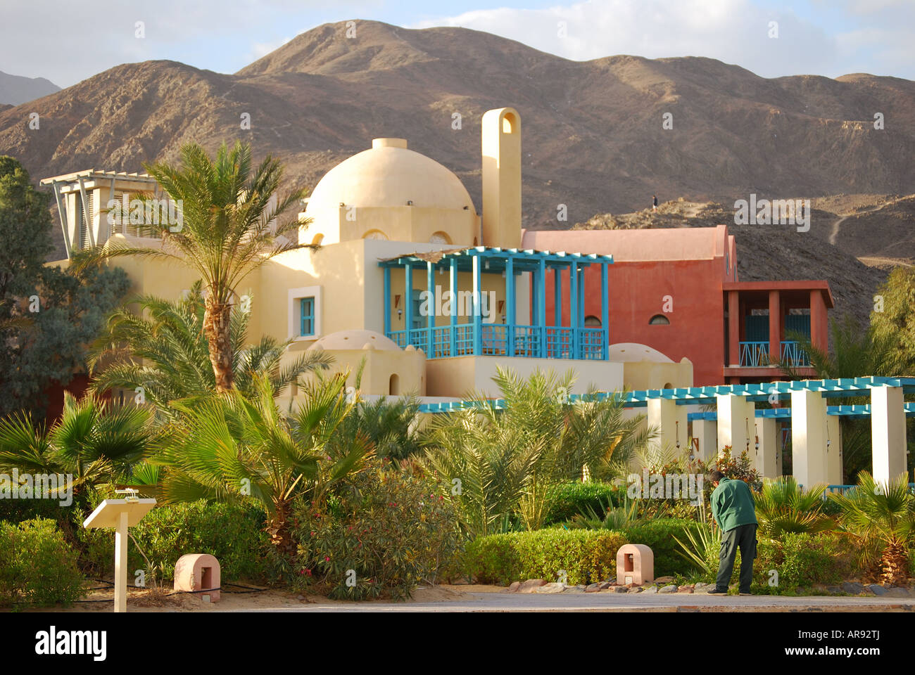 Hyatt Regency Hotel Taba Zimmer, Taba Heights, Sinai-Halbinsel, Ägypten Stockfoto