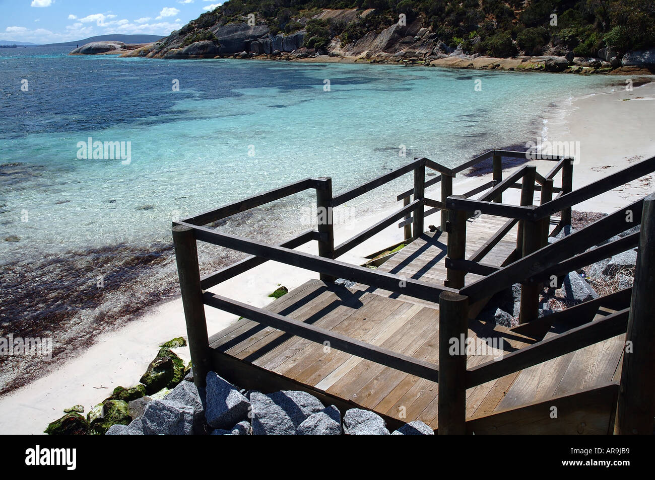 Treppen hinunter Frenchmans Bay Stadt Albany Western Australia Stockfoto