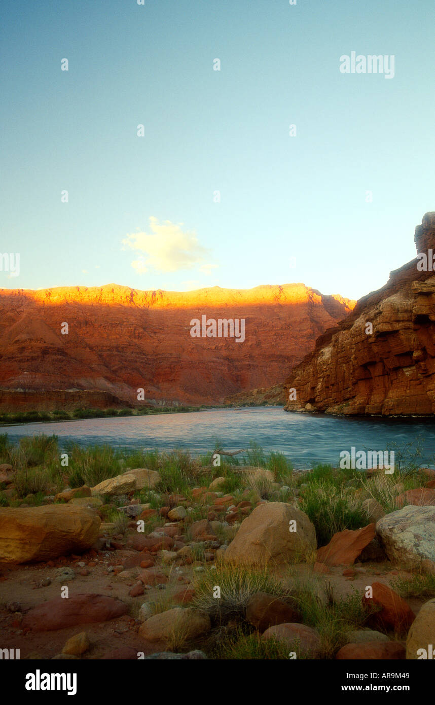 Morgen, Vermillion Cliffs, Colorado River Stockfoto