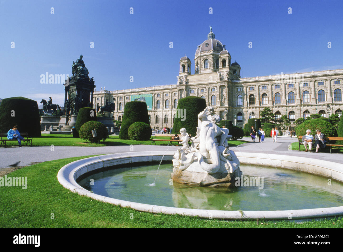 Museum der bildenden Künste am Maria Teresa Platz in Wien. Österreich. Stockfoto