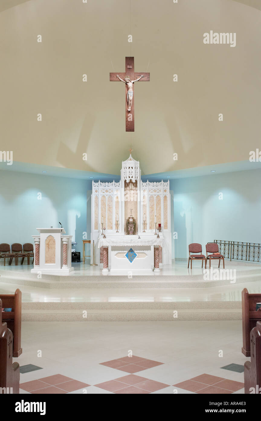 Katholische Kirche innen, Philadelphia, USA Stockfoto