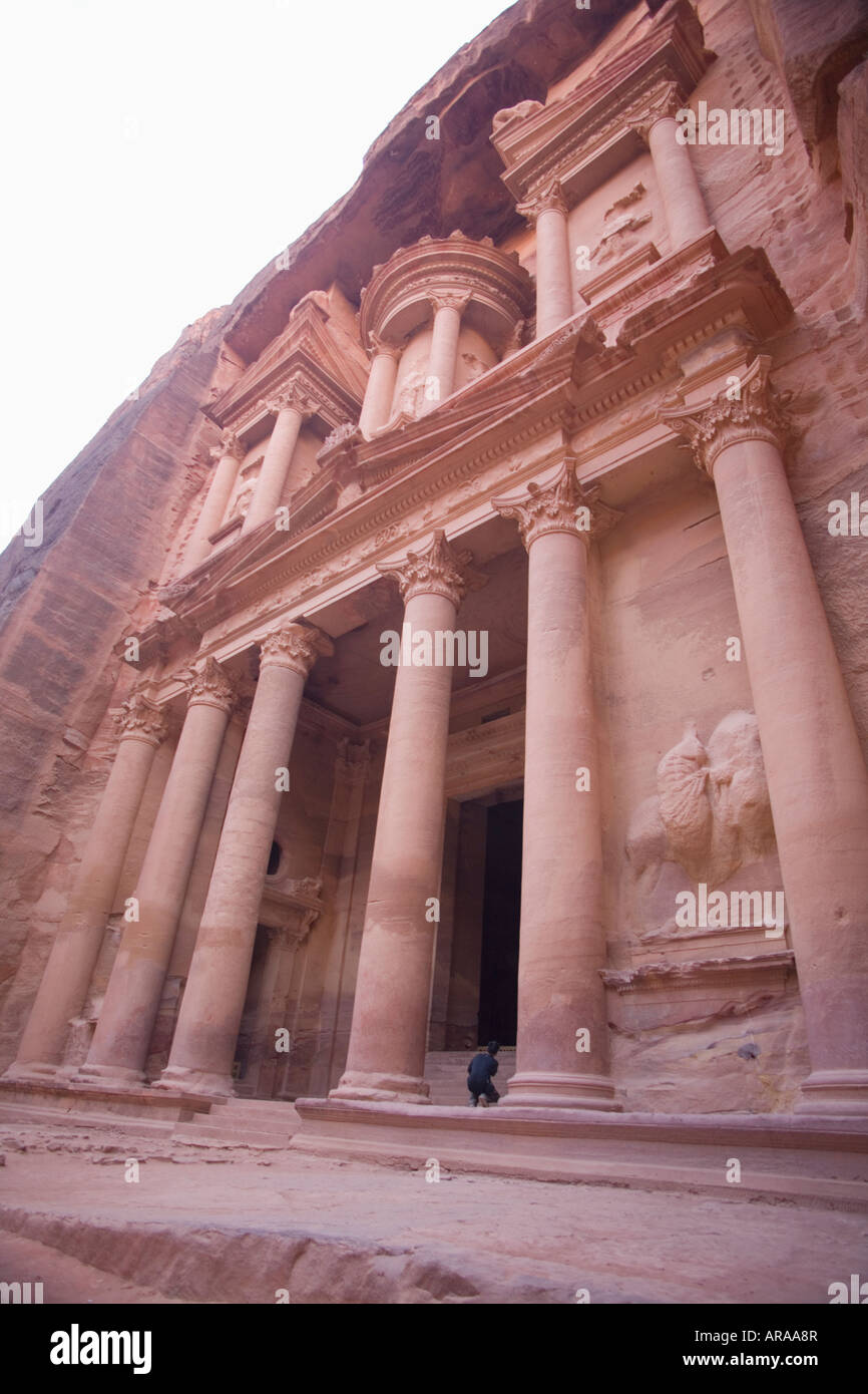 Die Schatzkammer, El Khazneh, Petra, Jordanien Stockfoto