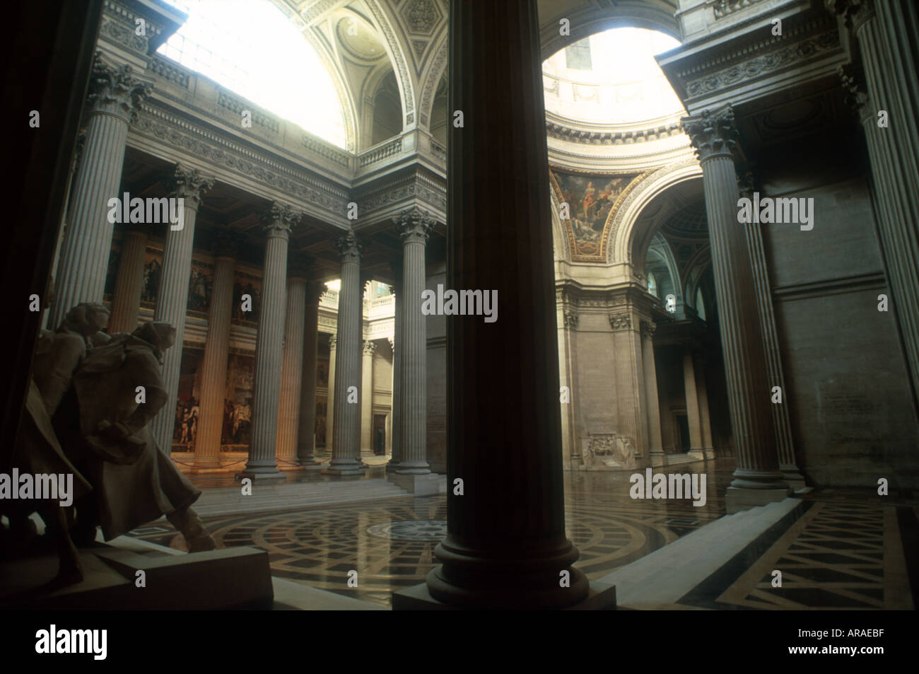 im Inneren der Pantheon Tempel of Fame Paris Frankreich Europa Stockfoto