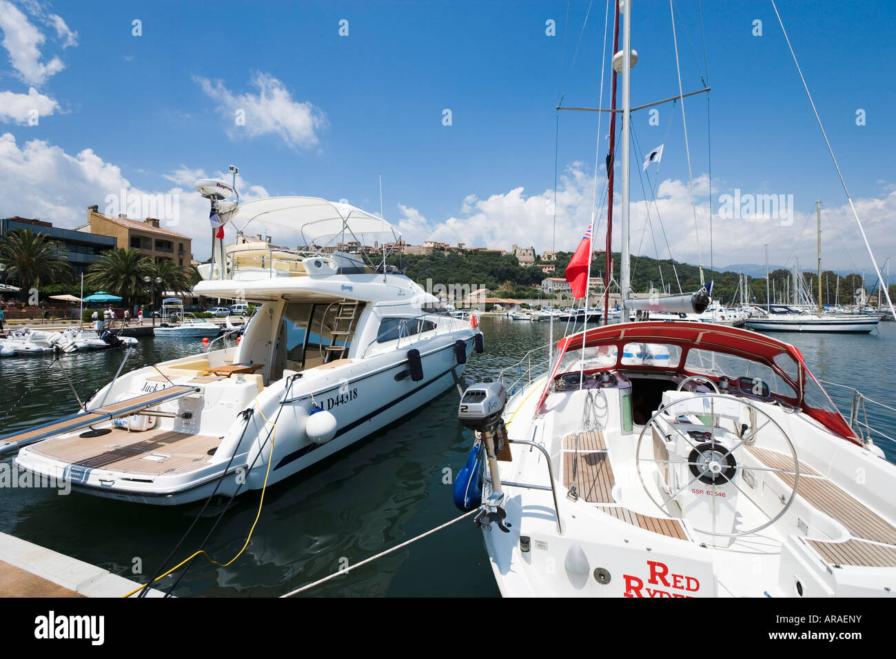 Hafen von Porto-Vecchio, Korsika, Frankreich Stockfoto