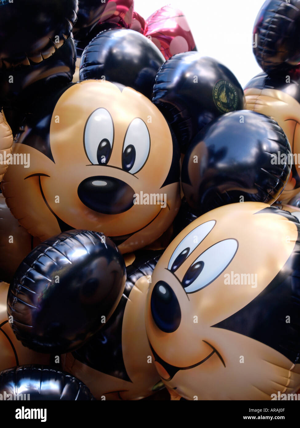Micky Maus Walt Disney Charakter Souvenir Ballons Eurodisney Paris Frankreich Stockfoto