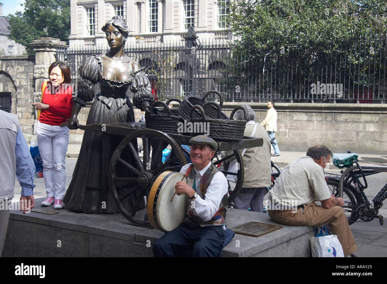 Statue von Molly Malone Stockfoto