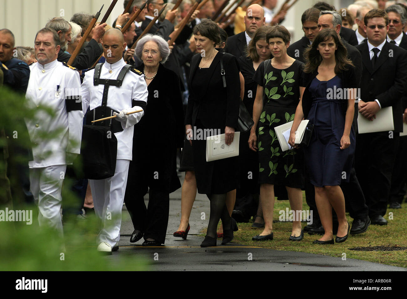 Sir Edmund Hillary Staatsbegräbnis in Auckland Neuseeland Stockfoto
