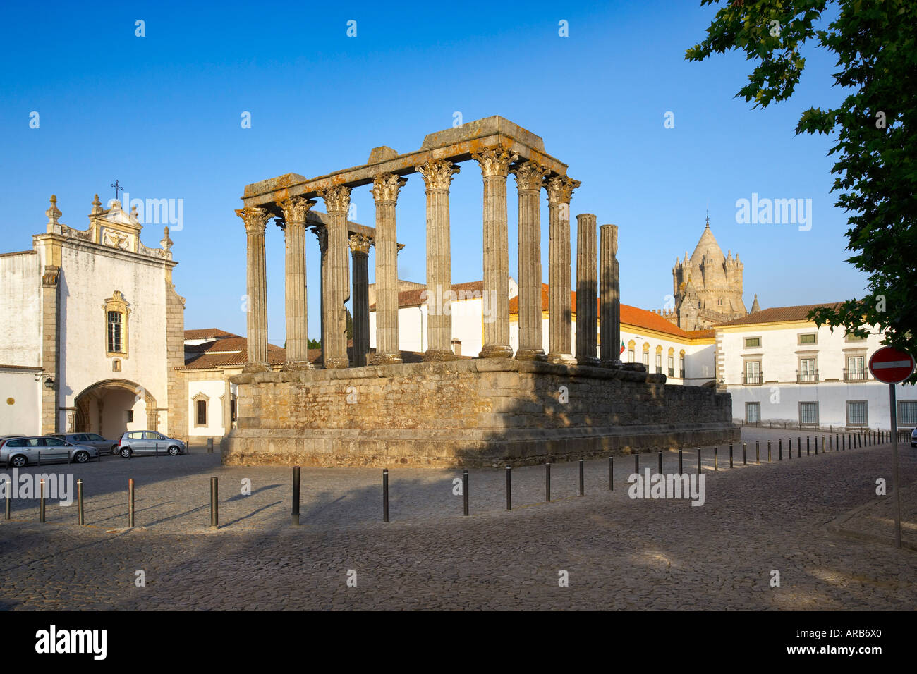 Tempel der Diana, Evora, Portugal Stockfoto