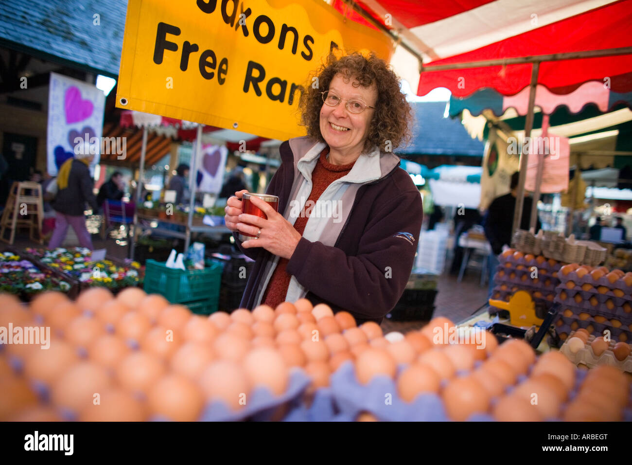 Stroud Farmers Market, Stroud, Gloucestershire, UK Stockfoto