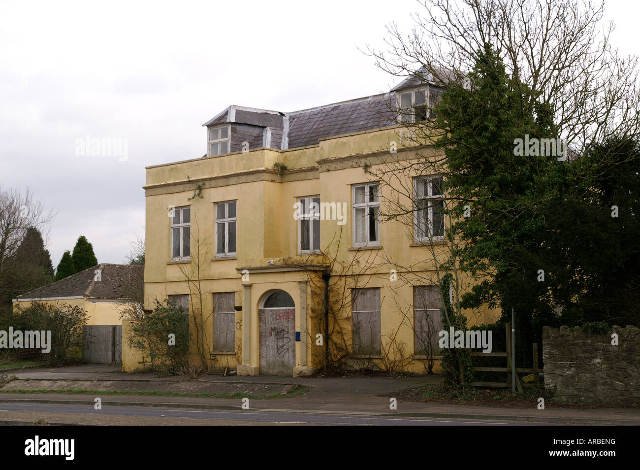 Stillgelegten Pub Steindorf Gloucestershire Stockfoto