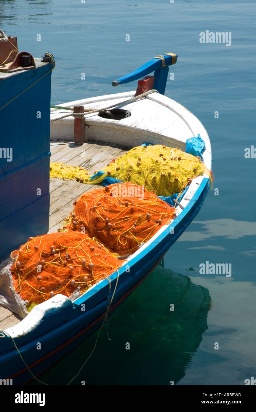 Griechischen Fischerboot Skiathos Old Port Skiathos Insel Griechenland Stockfoto