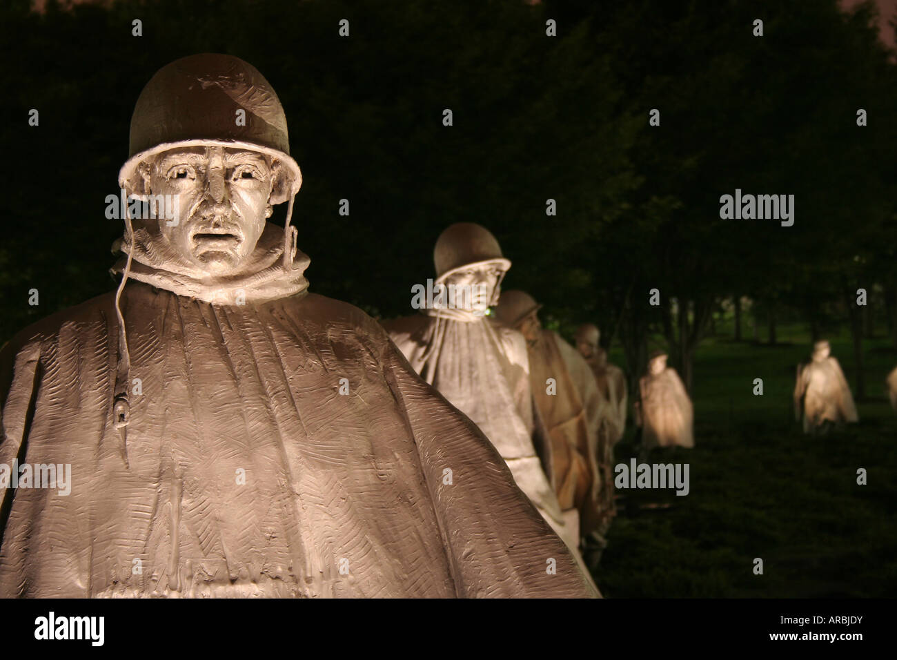 Korean War Veterans Memorial Stockfoto