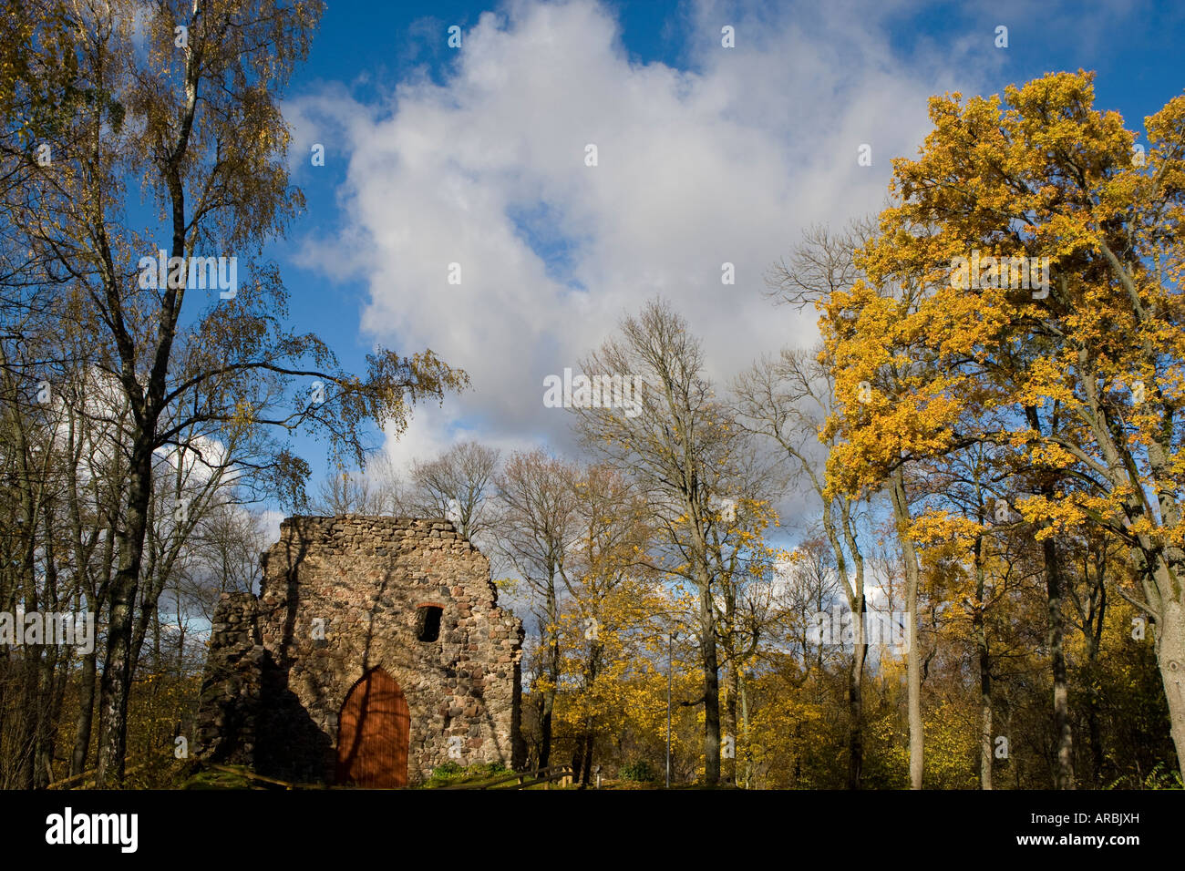 Alten Burgruine Sigulda Sigulda Lettland Stockfoto