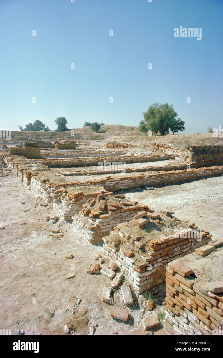 Harappa Website, Indus-Tal Zivilisation zwischen 3000 und 1700 v. Chr. Sahiwal Bezirk, Pakistan Stockfoto