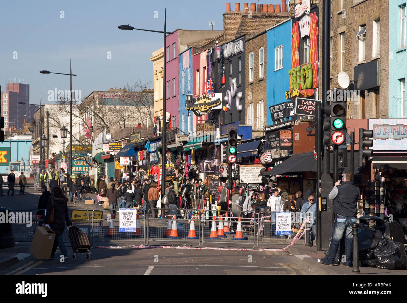 Camden High Street - London Stockfoto