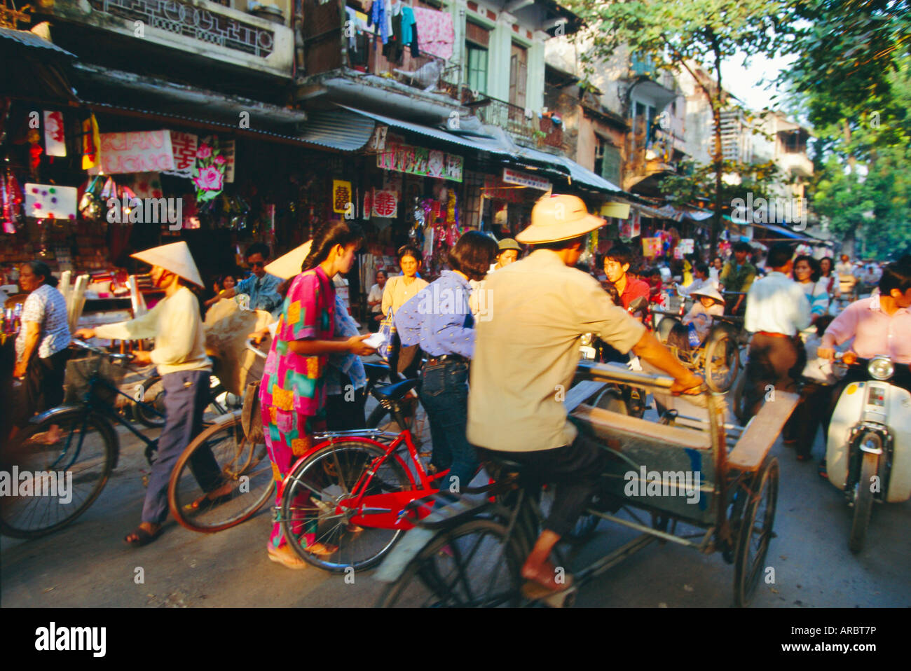 Die alten Viertel, Hanoi, Vietnam, Asien Stockfoto