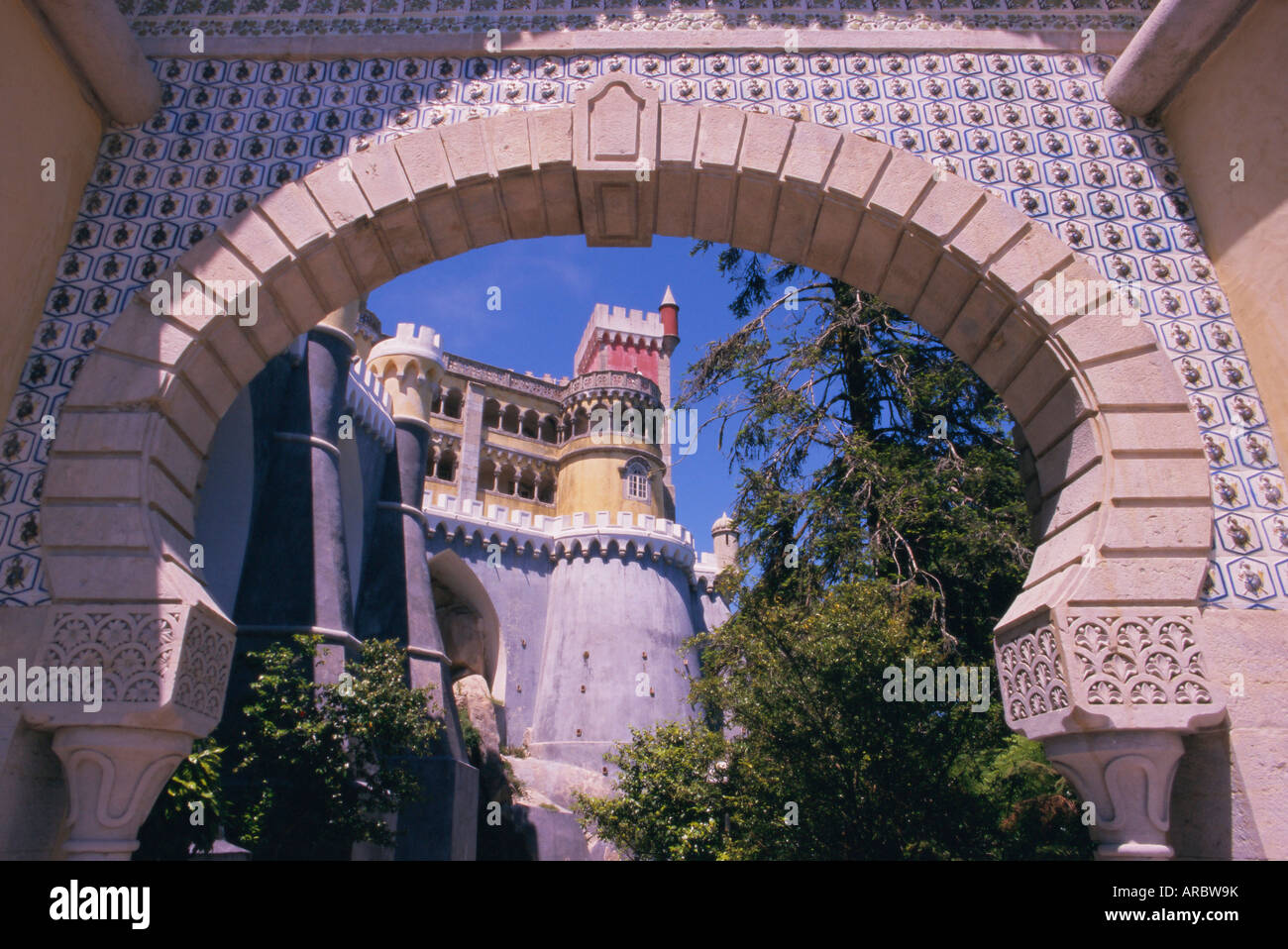 Pena Nationalpalast, Sintra, Estremadura, Portugal, Europa Stockfoto